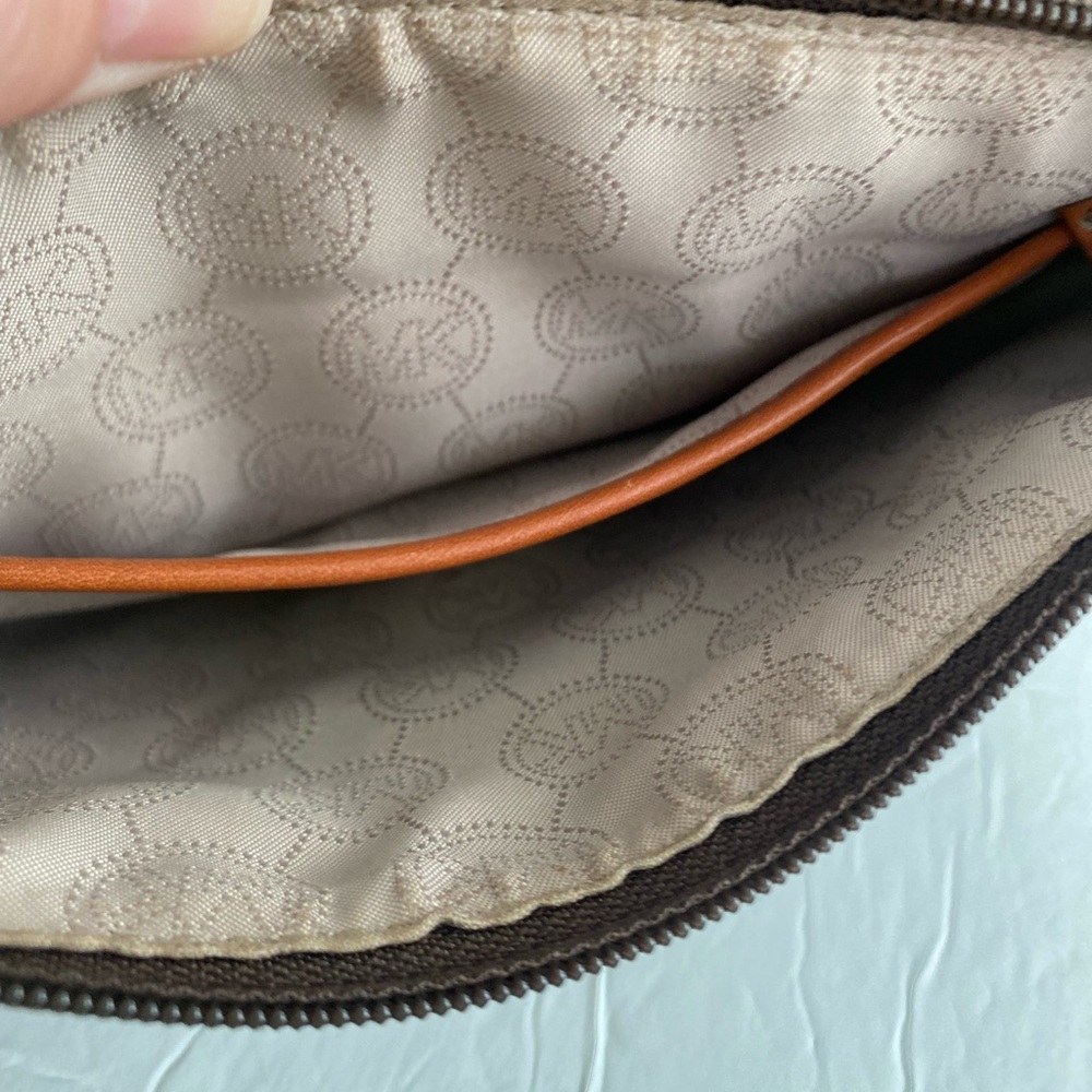 Michael Kors Signature Brown Crossbody Bag - Picture 9 of 16